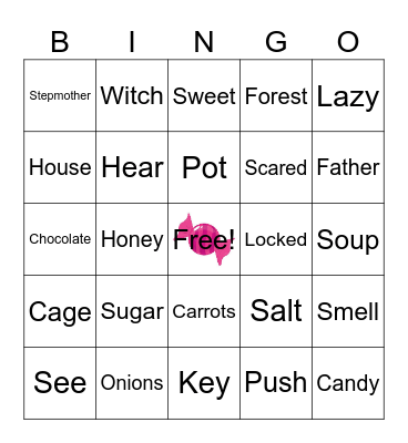 Hansel and Gretel Bingo Card