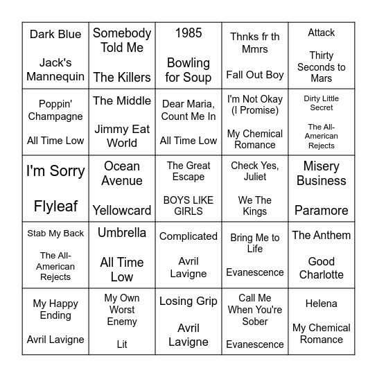 It's Not a Phase, Mom! Bingo Card