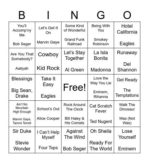 Made in Michigan Bingo Card