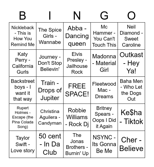 TMNZ Tax Stars Bingo Card