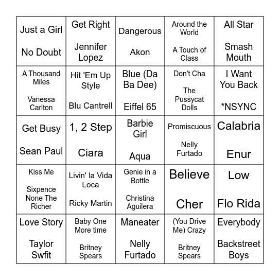 Dial-Up Diaries Bingo Card