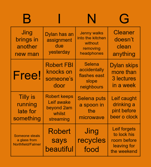 Lullington 88 Bingo Card Bingo Card