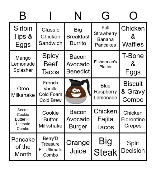 ~IHOP BINGO~ Bingo Card