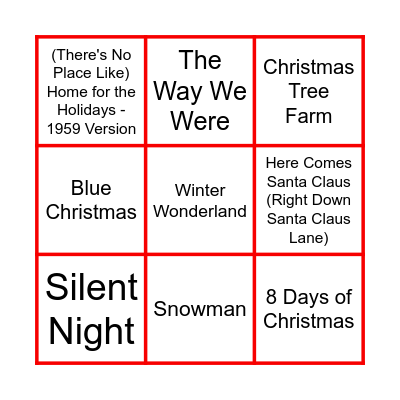 Christmas Bingo Card