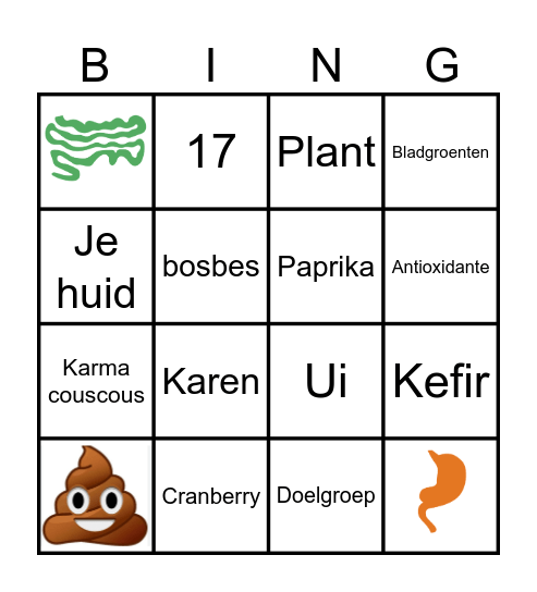 TommyTomato BINGO Card