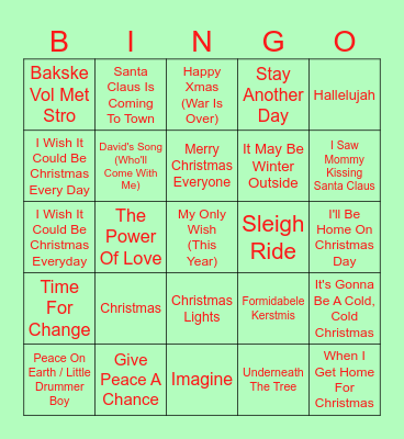 Bingo all the way! Bingo Card