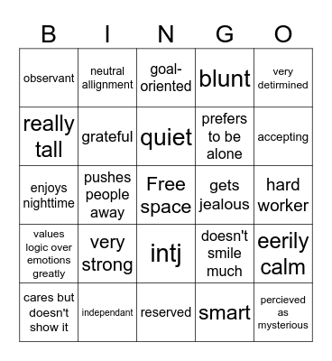 kokpuf bingo Card