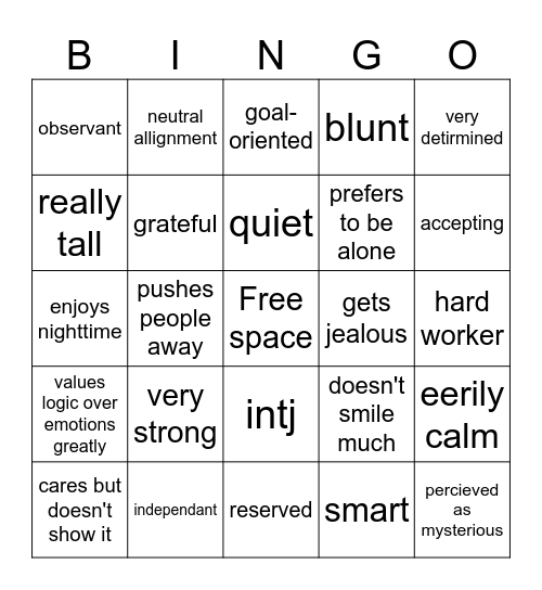kokpuf bingo Card
