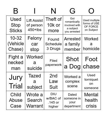 LEO Bingo #2 Bingo Card