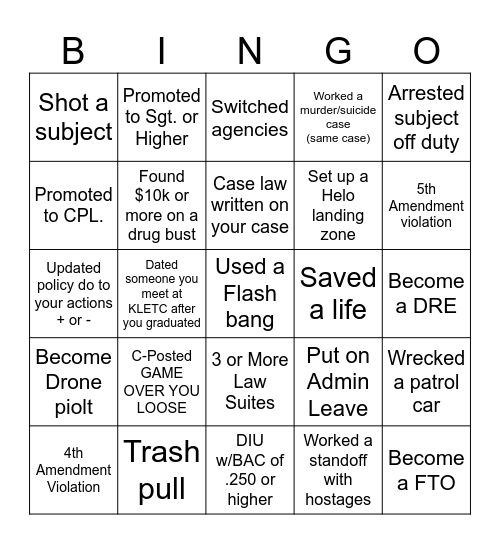 LEO Bingo #2 Bingo Card