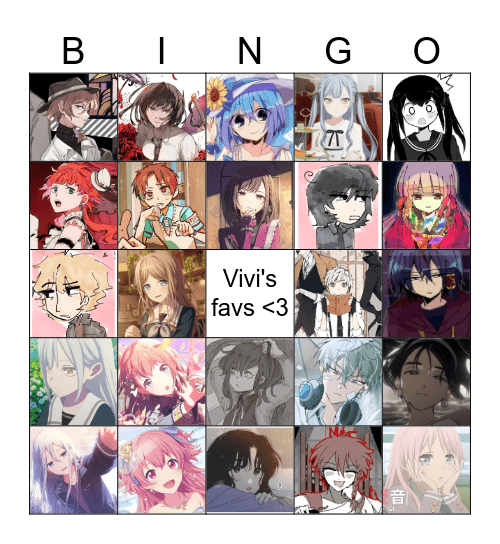 Vivi's favs Bingo Card