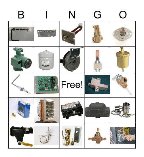 HVAC/R Bingo Card