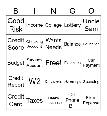 Mrs. SaintJean's Bingo Game Bingo Card