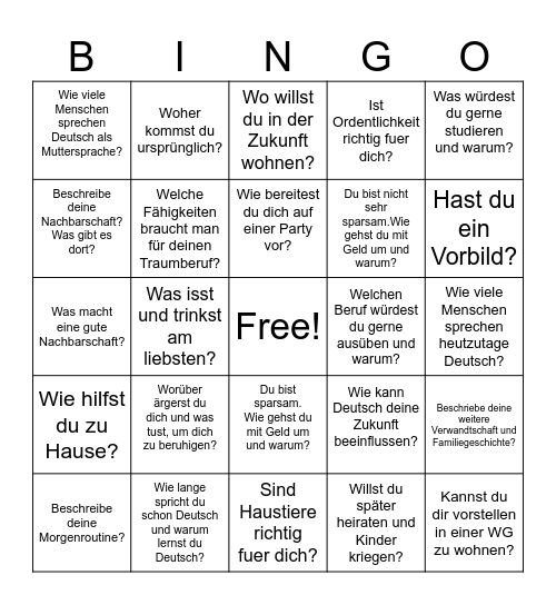 SLO Fragen Bingo Card