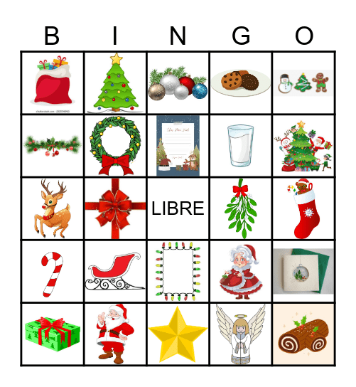 Noel Bingo Card