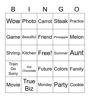 ASL 1 Bingo (London) Bingo Card