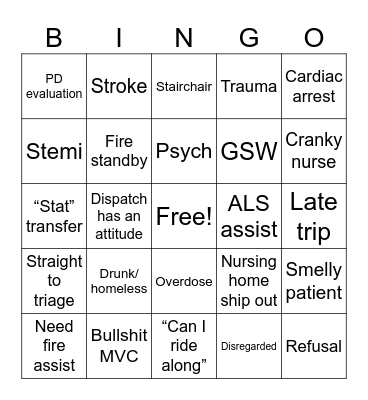 76 Bingo Card