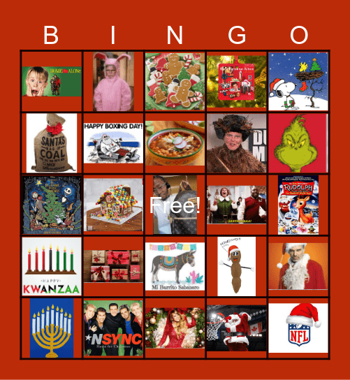 Holiday Loteria Bingo Card