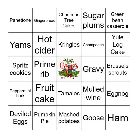 Christmas Bingo - Round 2 Bingo Card