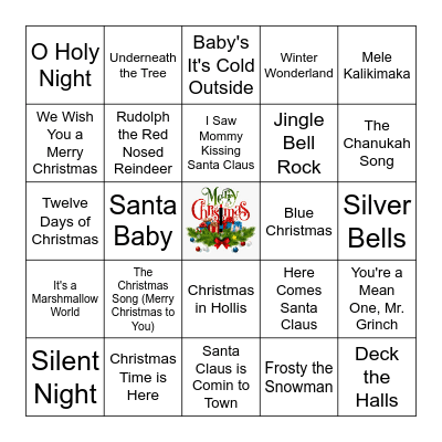 Christmas Bingo - Round 4 Bingo Card