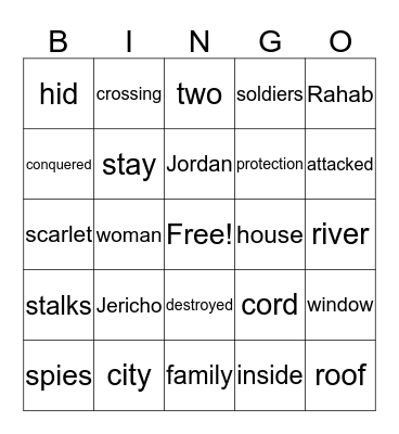 Spying and Hiding Bingo Card