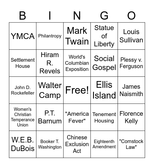 BEANO! Bingo Card