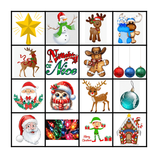 Festive Bingo Card