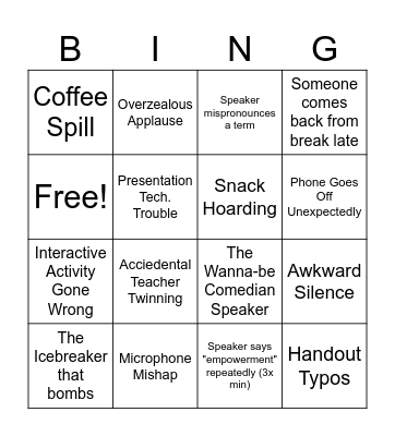 Bingo NHS Edition Bingo Card