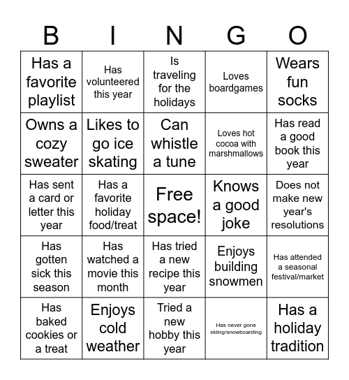 BHR BINGO Card