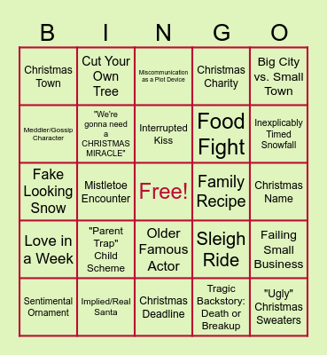 Holiday BINGO Card