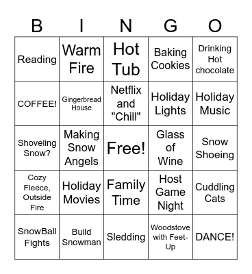 Winter Wonder-Bingo Card
