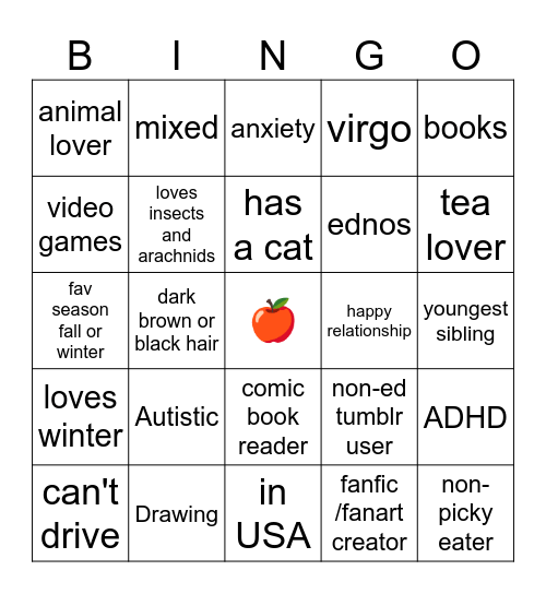 Pepper Bingo! Bingo Card