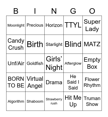 oooo aaaeeee Bingo Card
