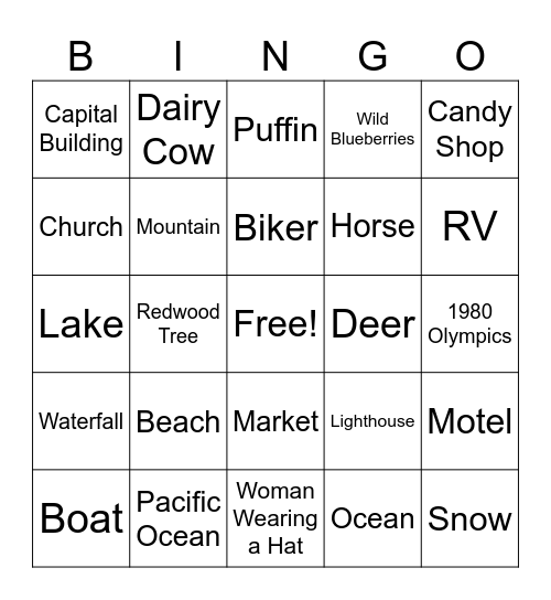 Random Bingo Card