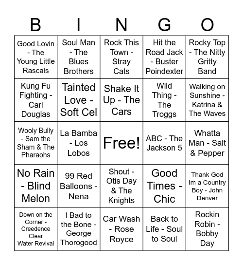 Platinum 2.0 Bingo Card