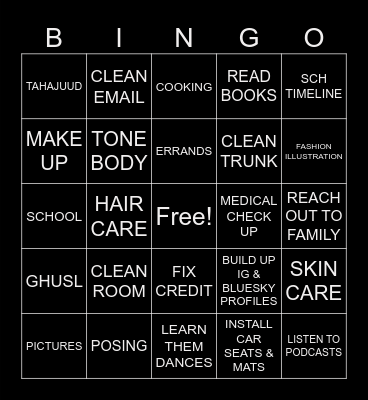 12/04/24 - 06/04/25 Bingo Card
