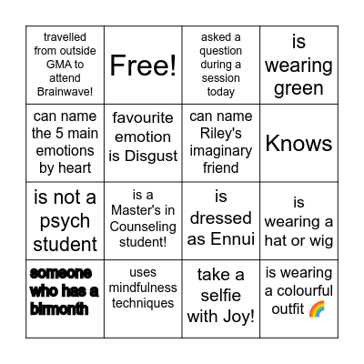 Find Someone Who... Bingo Card
