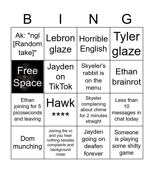 CD Daily Interactions 1 Bingo Card