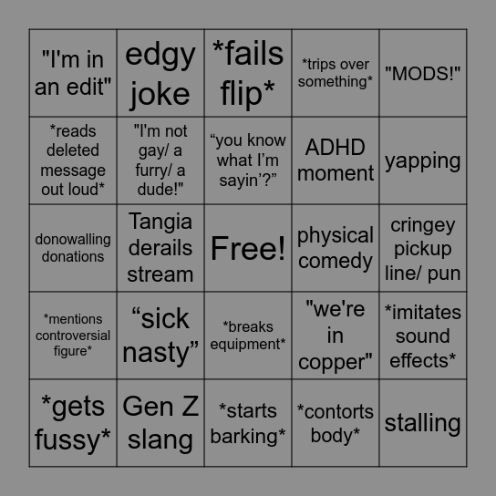 Filian Bingo 2.2 Bingo Card