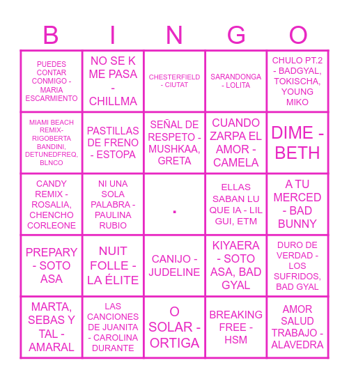 ★ ESPLAI PONT DE DESEMBRE ★ Bingo Card