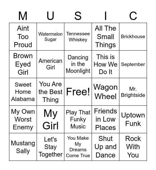 CACRAO BEACH PARTY Bingo Card