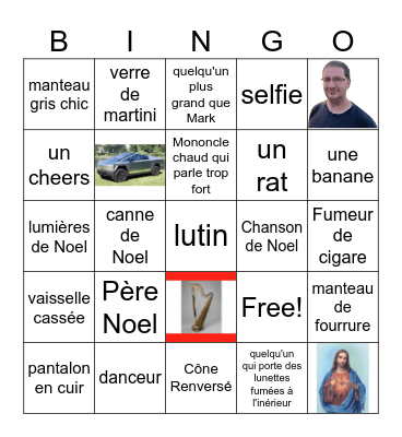 Bingo du pub crawl des Noel Bingo Card