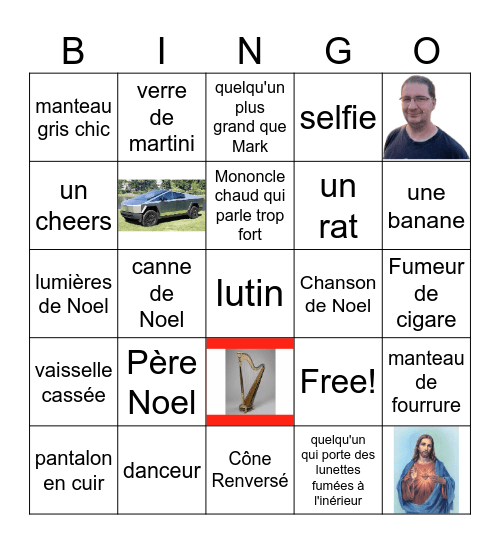Bingo du pub crawl des Noel Bingo Card