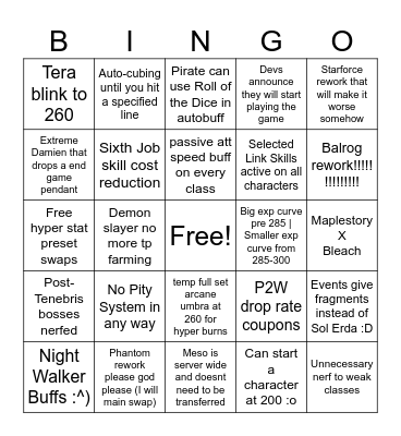 Leviazyn Bingocard :D Bingo Card