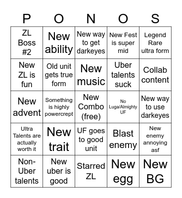 14.1 Copium Bingo Card