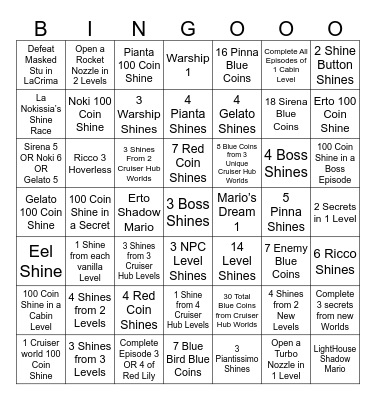 Eclipse Bingo Card