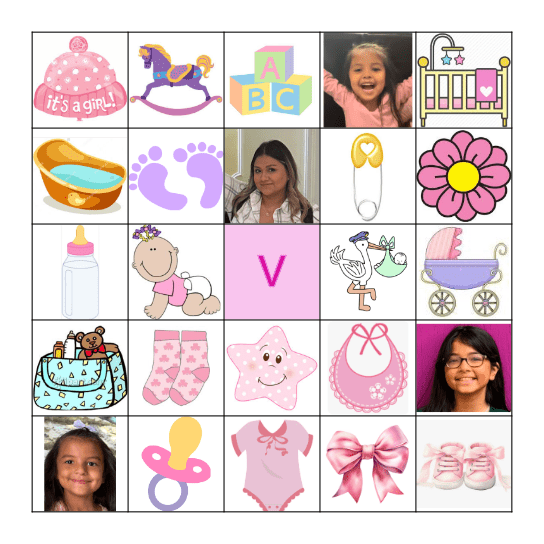 Baby Vivianna Bingo Card