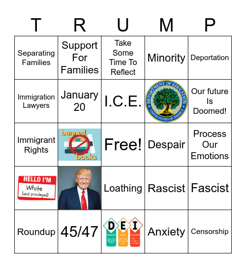 Staff Meeting Bingo Card