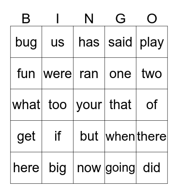 Bingo Card