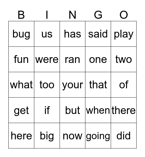 Bingo Card